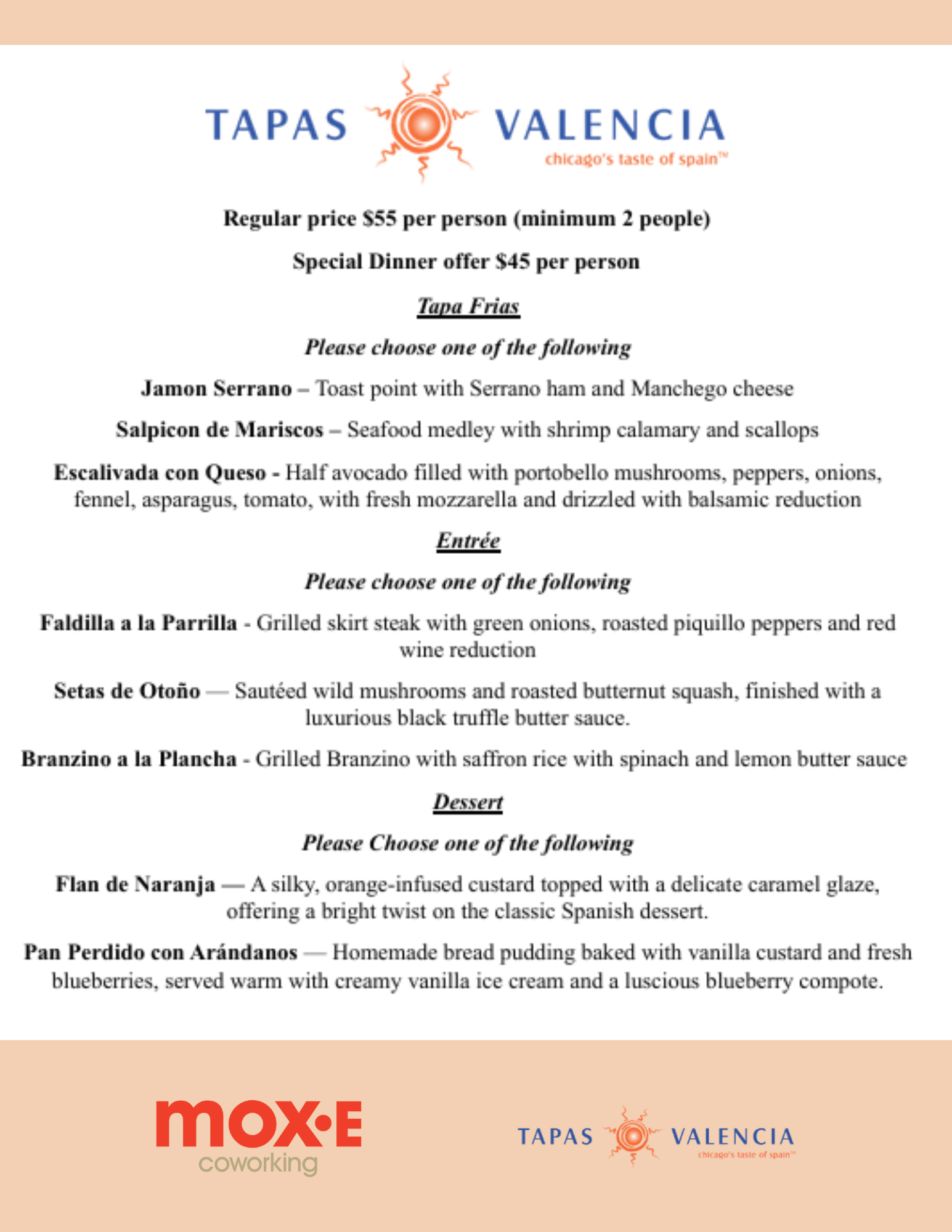 Cowork + Restaurant week