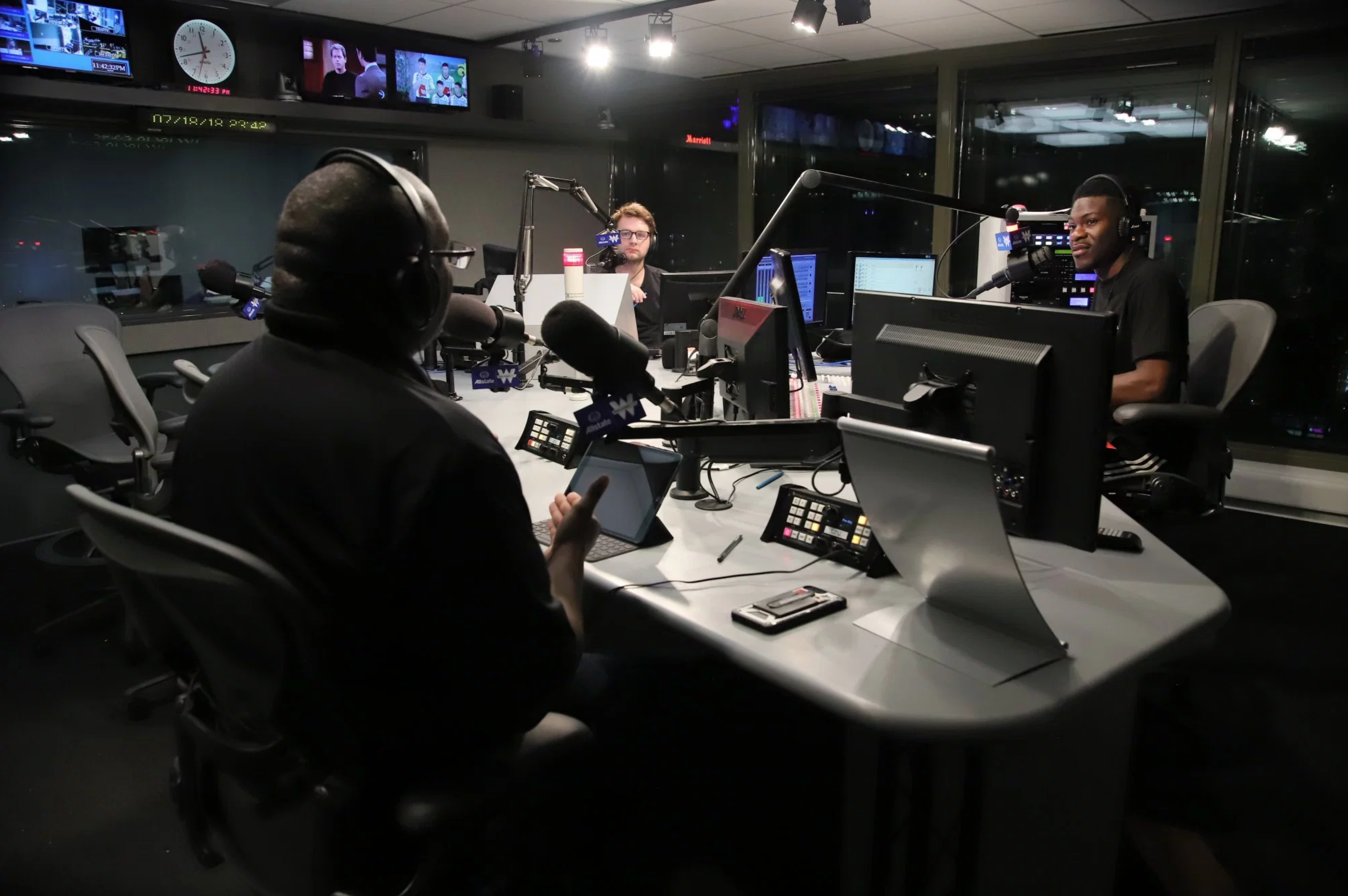 Brian Jenkins, joined WGN's Dometi Pongo & Griffin Fillipitch on Nightside in-studio