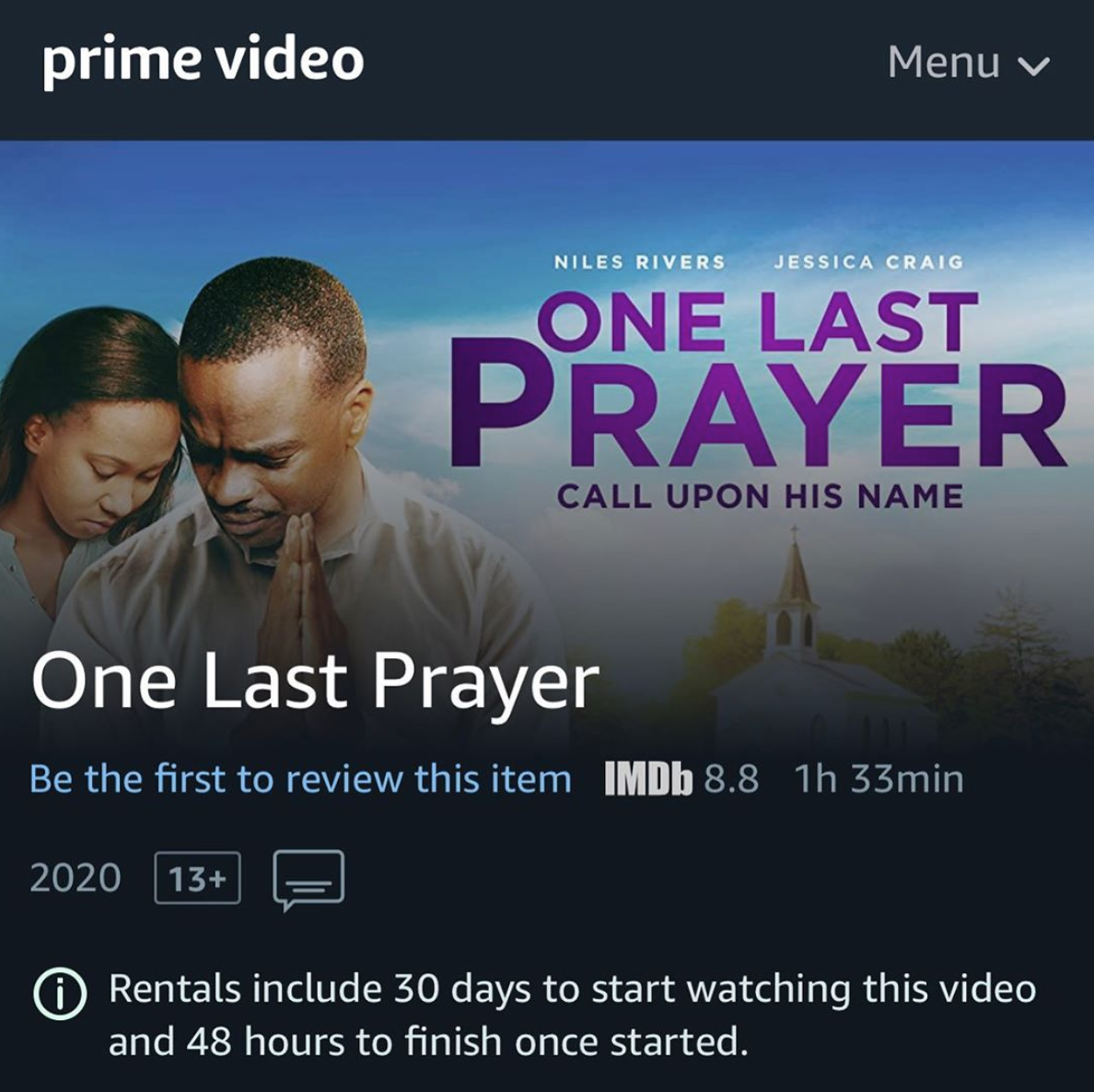 One Last Prayer on Amazon